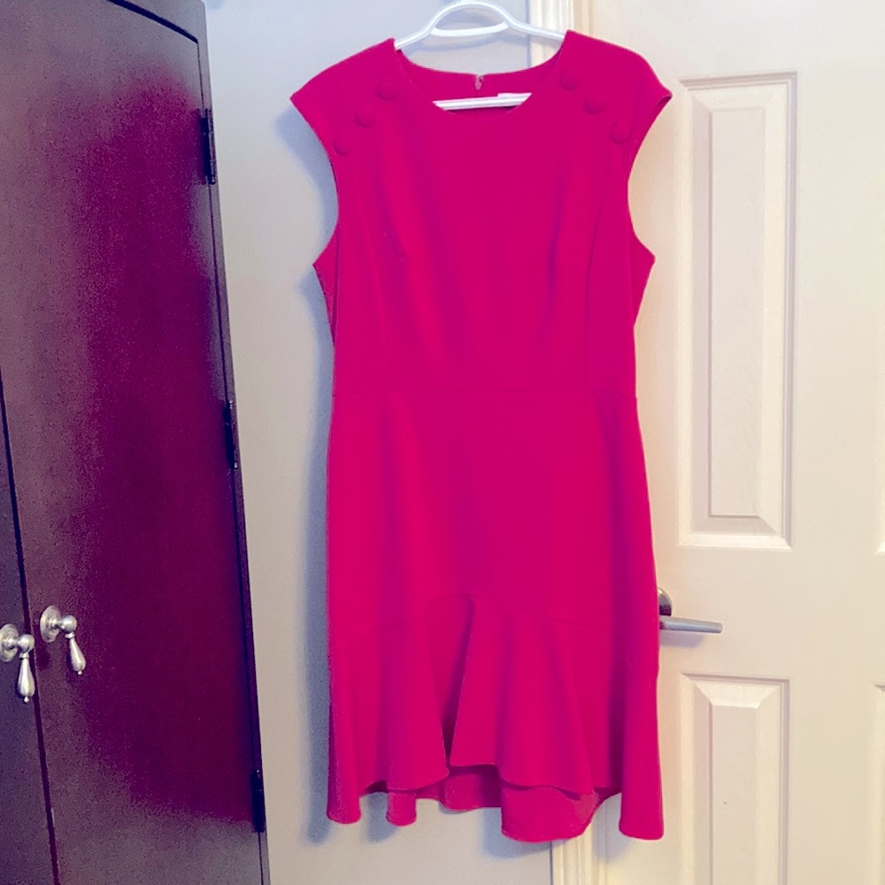 Calvin Klein Red Sleeveless Dress